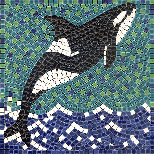 ALEA Mosaic Mosaik bastelset, DIY 20x20cm, Orca von ALEA Mosaic