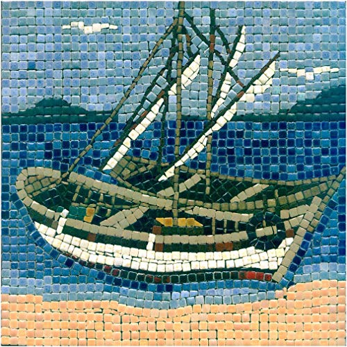 ALEA Mosaic Mosaik bastelset, DIY 20x20cm, Boot von ALEA Mosaic