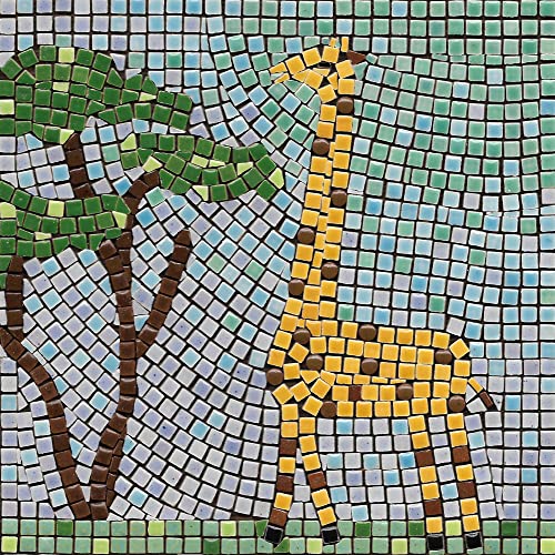 ALEA Mosaic Mosaik bastelset, DIY 20x20cm, Giraffe von ALEA Mosaic