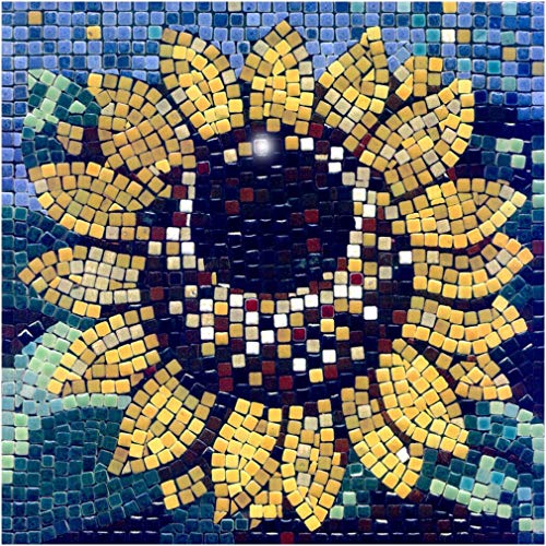 Mosaik bastelset, DIY 20x20cm, Sonnenblume von ALEA Mosaic
