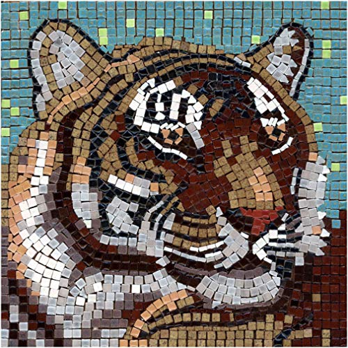 Mosaik bastelset, DIY 20x20cm, Tigris von ALEA Mosaic