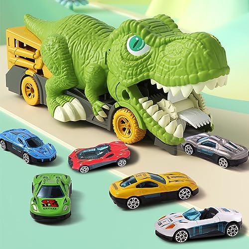 ALEENFOON Dinosaurier Spielzeug LKW für Kinder ab 3-5 Jahre, Dinosaurier Fahrzeug Spielzeug mit 6 Mini Autos, Dinosaur Truck Spielzeug Dinosaurier Spielzeug Geschenke für Jungen Mädchen ALEENFOON Dinosaurier Spielzeug LKW für Kinder ab 3-5 Jahre, Dinosaurier Fahrzeug Spielzeug mit 6 Mini Autos, Dinosaur Truck Spielzeug Dinosaurier Spielzeug Geschenke für Jungen Mädchen von ALEENFOON