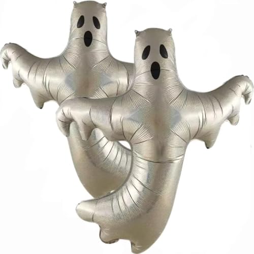 ALEGRE® 2 Stück Glitzer Geister Ballon von ALEGRE