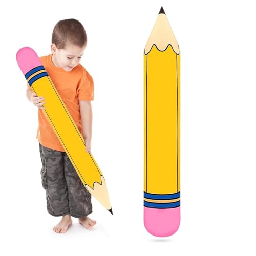 ALEGRE® Aufblasbare Bleistift Luftballon Gelb, Schulanfang Deko Einschulung Junge Mädchen, Aufblasbares Bleistift Luftballons Geburtstag, Aufblas Buntstift Ballon für Geburtstag, Schulkind Party Deko ALEGRE® Aufblasbare Bleistift Luftballon Gelb, Schulanfang Deko Einschulung Junge Mädchen, Aufblasbares Bleistift Luftballons Geburtstag, Aufblas Buntstift Ballon für Geburtstag, Schulkind Party Deko von ALEGRE
