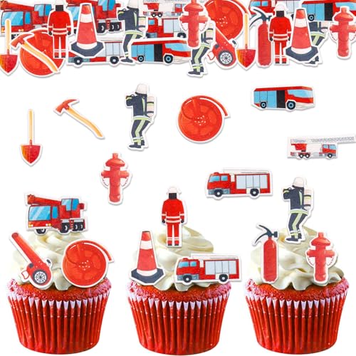 ALEGRE 80 Stück Essbare Feuerwehr Tortendeko,Feuerwehr Kuchen Deko Essbar,Feuerwehrmann Geburtstag Deko Torten,Feuerwehr Cupcake Toppers,Esspapier Tortendeko,Feuerwehrauto Muffin Deko Essbar ALEGRE 80 Stück Essbare Feuerwehr Tortendeko,Feuerwehr Kuchen Deko Essbar,Feuerwehrmann Geburtstag Deko Torten,Feuerwehr Cupcake Toppers,Esspapier Tortendeko,Feuerwehrauto Muffin Deko Essbar von ALEGRE