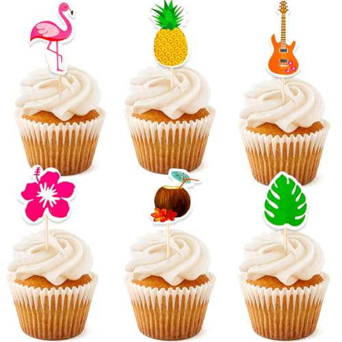 ALEGRE Flamingo Hawaii Cupcake Topper von ALEGRE