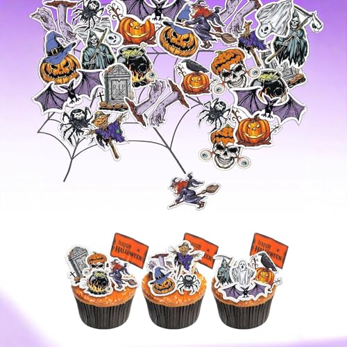 ALEGRE Halloween Tortendeko 48 Stück von ALEGRE
