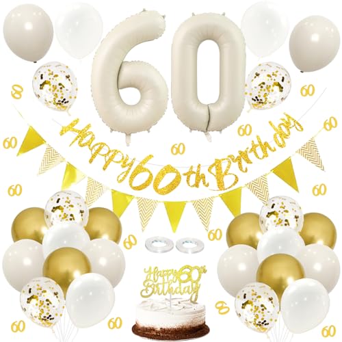 ALEGRE Luftballons 60 Geburtstag Frau Mann Deko, Konfetti 60 Geburtstag Deko, 60. Geburtstag Mann Frau Girlande,Deko 60 Geburtstag Frau Tortendeko,60. Geburtstag Deko Banner Torte,60er Geburtstagsdeko ALEGRE Luftballons 60 Geburtstag Frau Mann Deko, Konfetti 60 Geburtstag Deko, 60. Geburtstag Mann Frau Girlande,Deko 60 Geburtstag Frau Tortendeko,60. Geburtstag Deko Banner Torte,60er Geburtstagsdeko von ALEGRE
