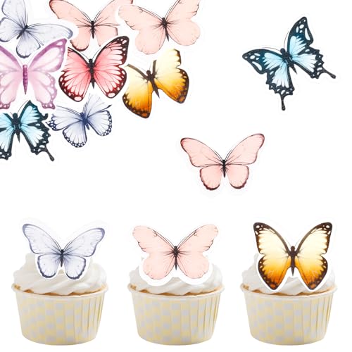 ALEGRE Schmetterling Tortendeko für Geburtstag, Hochzeit, Schulanfang, Abschluss, Babyparty von ALEGRE