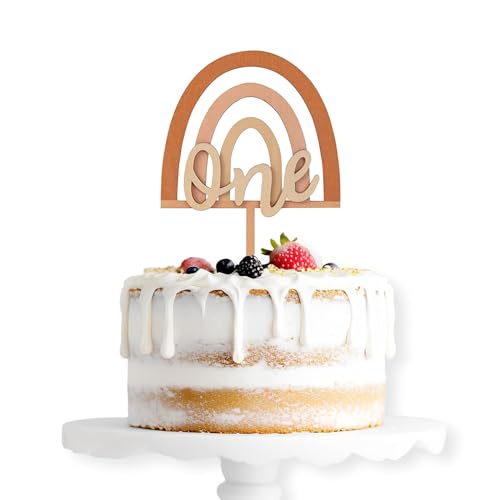 Regenbogen Cake Topper 1. Geburtstag, Holz Tortendeko 1. Geburtstag, One Kuchendeko Geburtstag Mädchen Junge, Cake Topper Geburtstag für Wild One Kindergeburtstag,1 Jahr Geburtstag Party Deko Geschenk Regenbogen Cake Topper 1. Geburtstag, Holz Tortendeko 1. Geburtstag, One Kuchendeko Geburtstag Mädchen Junge, Cake Topper Geburtstag für Wild One Kindergeburtstag,1 Jahr Geburtstag Party Deko Geschenk von ALEGRE
