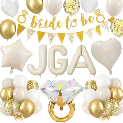 Jga Deko Frauen, Cremeweiß Bride to Be Deko Jga Set mit Jga Luftballons und Bride to Be Girlande, Junggesellenabschied Frauen Deko, Jga Ballons für Verlobung,Bachelorette,Jahrestag,Hochzeit Party Deko Jga Deko Frauen, Cremeweiß Bride to Be Deko Jga Set mit Jga Luftballons und Bride to Be Girlande, Junggesellenabschied Frauen Deko, Jga Ballons für Verlobung,Bachelorette,Jahrestag,Hochzeit Party Deko von ALEGRE
