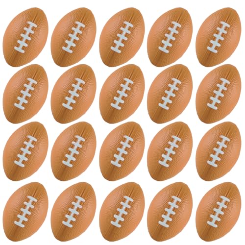 ALISSAR 20 Stück 8,6 cm Mini Fußball Stressbälle für Fußball Party Superbowl Dekoration Schule Karneval Belohnung ALISSAR 20 Stück 8,6 cm Mini Fußball Stressbälle für Fußball Party Superbowl Dekoration Schule Karneval Belohnung von ALISSAR