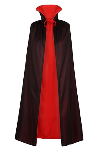 ALIZIWAY Halloween-Vampir-Umhang, Kostüm, Cosplay, Umhang, wendbar, Maskerade, Zubehör, Rot / Schwarz, Y112-LA ALIZIWAY Halloween-Vampir-Umhang, Kostüm, Cosplay, Umhang, wendbar, Maskerade, Zubehör, Rot / Schwarz, Y112-LA von ALIZIWAY