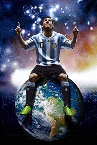 ALKOY Lionel Messi Puzzle Holzpuzzles Für Erwachsene Kinder, Fußball Fußball Superstar 1000 Teile Puzzles Für Jungen Mädchen Geschenk Spielzeug Spiel, Cartoon Anime von ALKOY