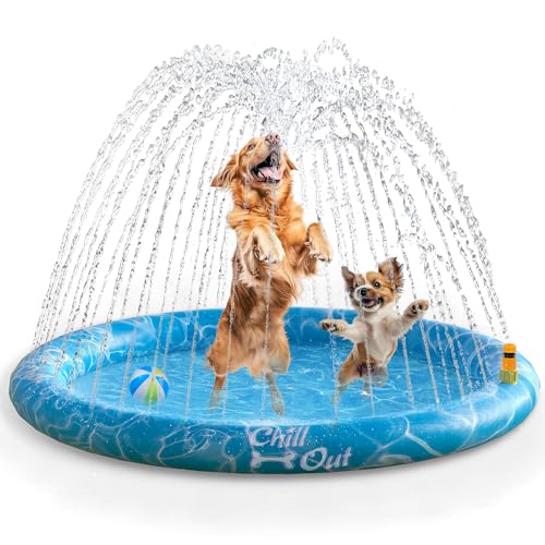 ALL FOR PAWS Hundespielmatte mit Sprinkler 150CM – Sprinklermatte & Kühlende Wassermatte für Hunde, Outdoor-Spielzeug mit Wassersprinkler, Rutschfester Hunde-Pool für Sommer ALL FOR PAWS Hundespielmatte mit Sprinkler 150CM – Sprinklermatte & Kühlende Wassermatte für Hunde, Outdoor-Spielzeug mit Wassersprinkler, Rutschfester Hunde-Pool für Sommer von ALL FOR PAWS