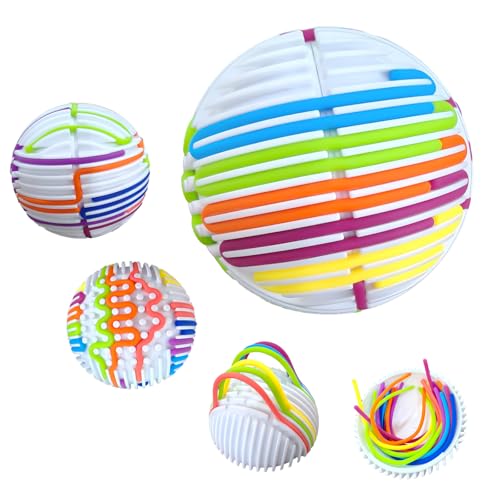Sensorik Activity Spielzeug,Silikon Sensory Toys Fidget Spiel zur Autismus,Stress,ADHD,Anxiety Spiele Play Toy für Kinder Ab 3 Jahr & Erwachsene,mit 16 SchnüRen von ALLILUYAA