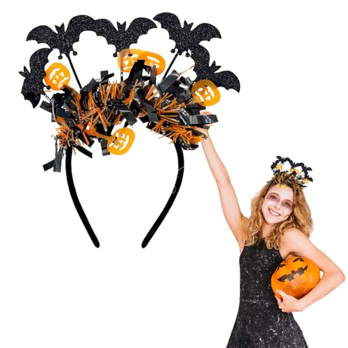 Halloween Stirnband, Kürbis Fledermaus Stirnband, Cosplay Kopfbedeckung für Halloween Cosplay Kostüm Party Verkleidung & Party Supplies Y11BFNGFG von ALLY-MAGIC