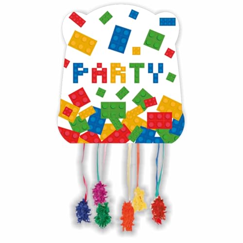 ALMACENESADAN, 5379 Geburtstagsparty, bestehend aus Pinata, Maße 28 x 33 cm, Breite 10 cm, Produkt aus Karton und Papier ALMACENESADAN, 5379 Geburtstagsparty, bestehend aus Pinata, Maße 28 x 33 cm, Breite 10 cm, Produkt aus Karton und Papier von ALMACENESADAN