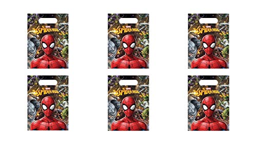 ALMACENESADAN 8435510306465 0646, Packung mit 6 Partytüten Beutel Typ Kegel Spiderman von ALMACENESADAN