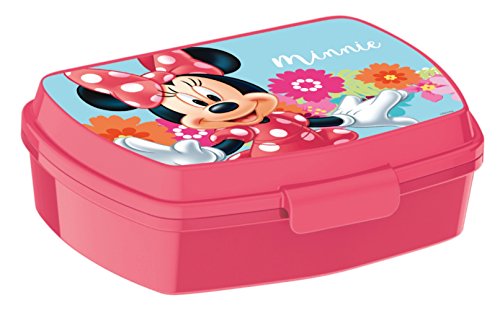 ALMACENESADAN 8435510320492, 2049 Sandwichmaker Restangular Mehrfarbig Disney Minnie Mouse Electric Doll wiederverwendbares Kunststoffprodukt BPA-frei Innenmaße: 16,5 x 11,5 x 5,5 cm, bunt von ALMACENESADAN