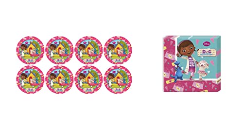 ALMACENESADAN 8435510347413 4741 Party-Set Disney Doctora Jugutes, Doc McStuffins bestehend aus 8 Papptellern 23 cm und 20 Papierservietten 33 x 33 cm, ideal für Partys und Geburtstage ALMACENESADAN 8435510347413 4741 Party-Set Disney Doctora Jugutes, Doc McStuffins bestehend aus 8 Papptellern 23 cm und 20 Papierservietten 33 x 33 cm, ideal für Partys und Geburtstage von ALMACENESADAN
