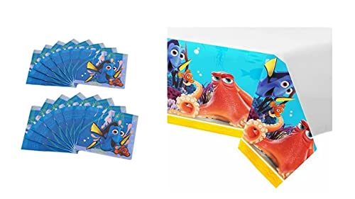 ALMACENESADAN 8435510347574 4757 Pack Disney Findet Dory, bestehend aus Tischdecke Party 120 x 180 cm und 20 Papierservietten 33 x 33 cm ALMACENESADAN 8435510347574 4757 Pack Disney Findet Dory, bestehend aus Tischdecke Party 120 x 180 cm und 20 Papierservietten 33 x 33 cm von ALMACENESADAN
