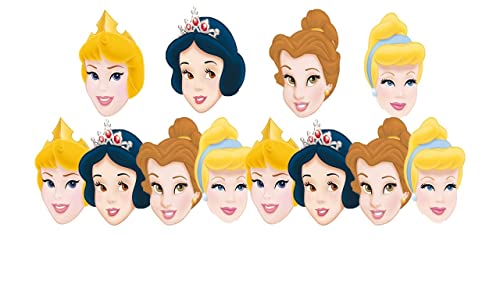 ALMACENESADAN 8435510347802 4780 Party-Pack bestehend aus 12 verschiedenen Disney Prinzessinnen-Masken aus Pappe, ideal für Partys und Geburtstage von ALMACENESADAN