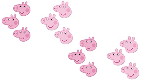 ALMACENESADAN 8435510347963 4796 Pig-Party-Set, bestehend aus 12 Masken aus Peppa und George Pappe, ideal für Partys und Geburtstage von ALMACENESADAN