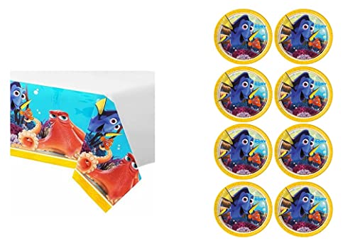 ALMACENESADAN 8435510348687, 4868 Set Dory bestehend aus 8 Papptellern 23 cm und Party-Tischdecke 120 x 180 cm, ideal für Partys und Geburtstage ALMACENESADAN 8435510348687, 4868 Set Dory bestehend aus 8 Papptellern 23 cm und Party-Tischdecke 120 x 180 cm, ideal für Partys und Geburtstage von ALMACENESADAN