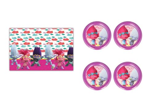 ALMACENESADAN 8435510348960, 4896 Party-Set Trolls bestehend aus Tischdecke für Superpiloten 120 x 180 cm, 4 wiederverwendbare Schüsseln, ideal für Partys und Geburtstage ALMACENESADAN 8435510348960, 4896 Party-Set Trolls bestehend aus Tischdecke für Superpiloten 120 x 180 cm, 4 wiederverwendbare Schüsseln, ideal für Partys und Geburtstage von ALMACENESADAN
