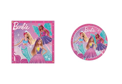 ALMACENESADAN 8435510349028, 4902 Barbie-Party-Set, bestehend aus 8 Partytellern aus Pappe, 23 cm, 20 Papierservietten, 33 x 33 cm ALMACENESADAN 8435510349028, 4902 Barbie-Party-Set, bestehend aus 8 Partytellern aus Pappe, 23 cm, 20 Papierservietten, 33 x 33 cm von ALMACENESADAN