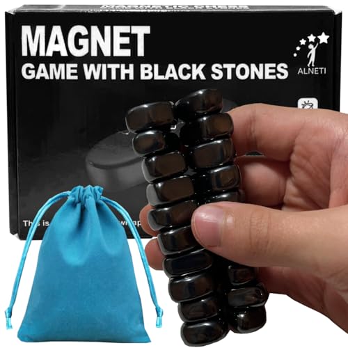 Magnetspiel mit Schnur Reisegröße – Magnetisches Schach-Set mit Steinen für Familienabend – lustige, tragbare Zwei-Spieler-Magnetfelsen für Teenager – Magnetspiele für Erwachsene und Kinder Magnetspiel mit Schnur Reisegröße – Magnetisches Schach-Set mit Steinen für Familienabend – lustige, tragbare Zwei-Spieler-Magnetfelsen für Teenager – Magnetspiele für Erwachsene und Kinder von ALNETI
