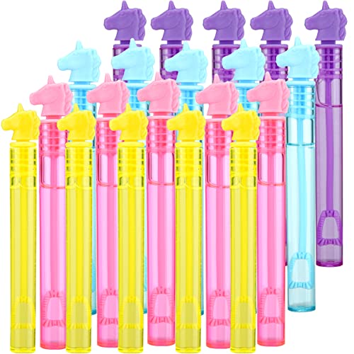 ALTcompluser 20 Stück Mini Seifenblasen Set,Niedliche Einhorn Seifenblasen für Kinder,Partys&Kindergeburtstage Sommer-Spielzeug-Party Gunst, Hochzeit, Outdoor-Aktivität von ALTcompluser