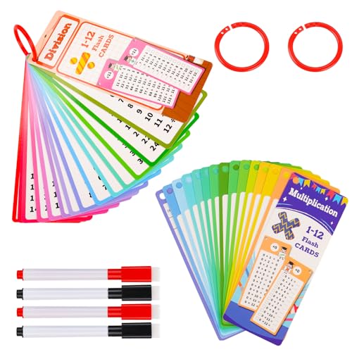 ALULU 1x1 Lernkarten, Lernen Spiel mit 15 Stück Einmaleins Lernen Und 15 Stück Division Tabelle, Rechnen Lernen Hilfe Einschulung Geschenk Für Kinder ALULU 1x1 Lernkarten, Lernen Spiel mit 15 Stück Einmaleins Lernen Und 15 Stück Division Tabelle, Rechnen Lernen Hilfe Einschulung Geschenk Für Kinder von ALULU