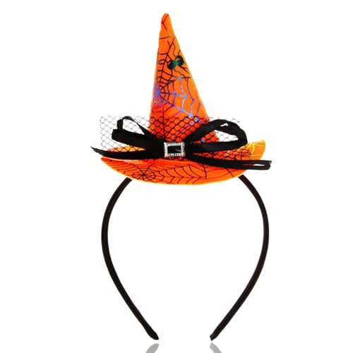 ALUNME Haarreif, Hexenhut, Stirnband, Halloween-Hut, kleines Kleinkind, Mini-Kleidung, Hexenkostüm, Hut, kleines Spinnennetz, niedlich ALUNME Haarreif, Hexenhut, Stirnband, Halloween-Hut, kleines Kleinkind, Mini-Kleidung, Hexenkostüm, Hut, kleines Spinnennetz, niedlich von ALUNME