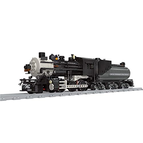 ALiquid Technik Zug Klemmbausteine Set, Technik Retro Dampflokomotive Bausatz für GN5700, Bausteine Kompatibel mit Lego - 1136 Teile von ALiquid