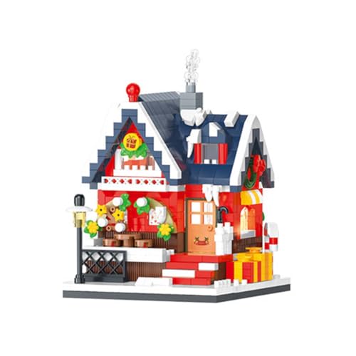 ALiquid Weihnachten Klemmbausteine Set, Weihnachtshäus Bausatz, Bausteine Set - 661 Teile (C) von ALiquid