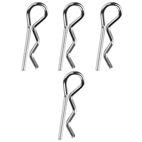 AMAKO 16 Stück R förmige Körperschalenstifte Clips Metall Clips für RC Auto Body Shell Befestigung Zubehör,für HS 18301 18302 18311 18312 1 18 RC Modellauto 17mm Menge 16 Stück von AMAKO