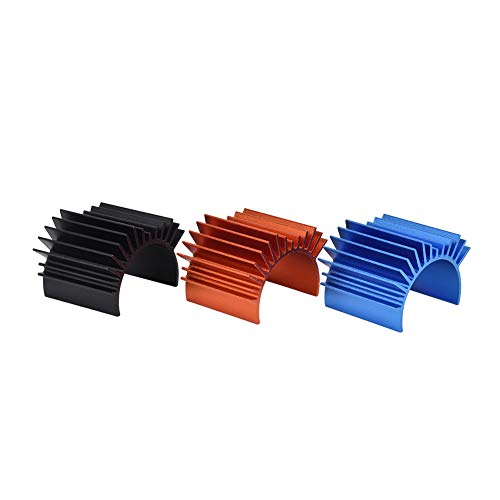 AMAKO 3 Farben Metall Universal Kühlflossenkühlkörper Hochleistungskühlung für RC Auto 540550 Motor 3 Stück von AMAKO