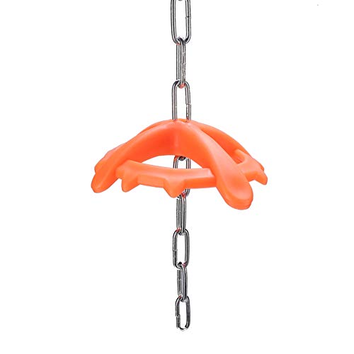 AMAKO Hochwertiges Kau Spielzeug für Ferkel Veterinär Lebensmittelbeschwerde Nutztiere Plastik Hängende Kette Bissspielzeug Farbige Grösse 17.8 X 14.7 cm mit 76 cm Metallkette von AMAKO