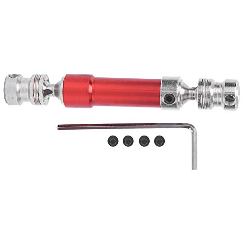 AMAKO Metall CVD Heckantriebswelle:RC Antriebswelle Ersatzteile,zur Leistungssteigerung für WLtoys 12428 12423 1/12 RC Auto Silber Rot (Rot) von AMAKO