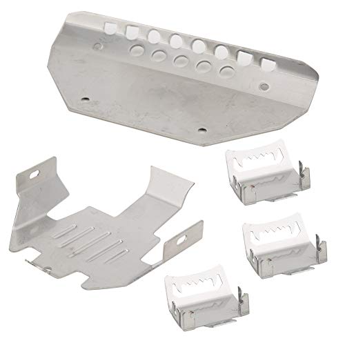 Edelstahl Chassis Schutzplatte Set für Traxxas 6 G63 6 Fahrradräder RC Auto 5 Stücke inklusive Schrauben rostfrei langlebig und korrosionsbeständig Edelstahl Chassis Schutzplatte Set für Traxxas 6 G63 6 Fahrradräder RC Auto 5 Stücke inklusive Schrauben rostfrei langlebig und korrosionsbeständig von AMAKO