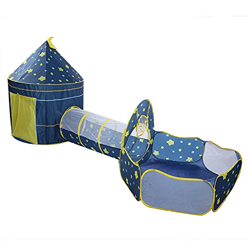 Kinder Zelt Ball Pool Krabbeltunnel 3 in 1 Spielzelt mit Sternenhimmel für Babys und Kinder aus Polyester und Glasfaserstab Größe 100x135cm 120x79cm 115x47cm Kinder Zelt Ball Pool Krabbeltunnel 3 in 1 Spielzelt mit Sternenhimmel für Babys und Kinder aus Polyester und Glasfaserstab Größe 100x135cm 120x79cm 115x47cm von AMAKO