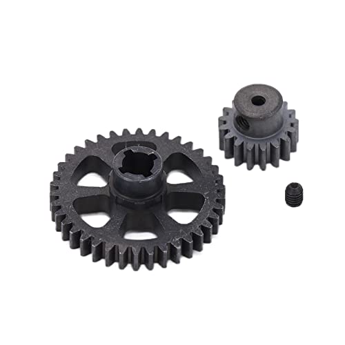 Metall Reduktionsmotor Getriebe Ersatzteile,Langlebig,für WLTOYS A949 A959 K929 1/18 RC Auto Schwarz Stahl,16g 2 Zahnräder 1 Schraube Metall Reduktionsmotor Getriebe Ersatzteile,Langlebig,für WLTOYS A949 A959 K929 1/18 RC Auto Schwarz Stahl,16g 2 Zahnräder 1 Schraube von AMAKO