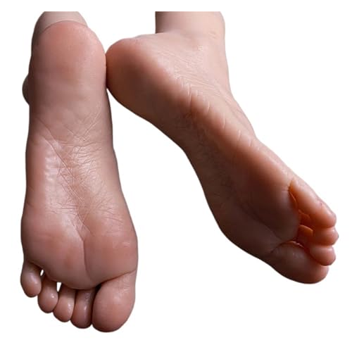 Puppen Silikon Fuß Mo Weibliche Simulierte Menschliche Gummi Füße for Schießen Display Requisiten Medizinische Strümpfe Fuß Fetisch Nail art ZH36A Realistisch, weit verbreitet ( Color : Toes No Bone , von AMAZWI