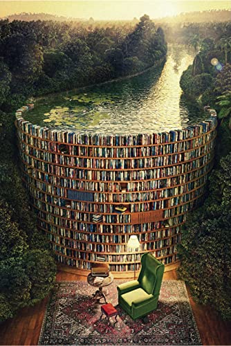AMCJJ Puzzle1000 Teile,Holzpuzzles 75 x 50 cm,Puzzle für Erwachsene und Kinder ab 12 Jahren,Bücherregalkanal AMCJJ Puzzle1000 Teile,Holzpuzzles 75 x 50 cm,Puzzle für Erwachsene und Kinder ab 12 Jahren,Bücherregalkanal von AMCJJ