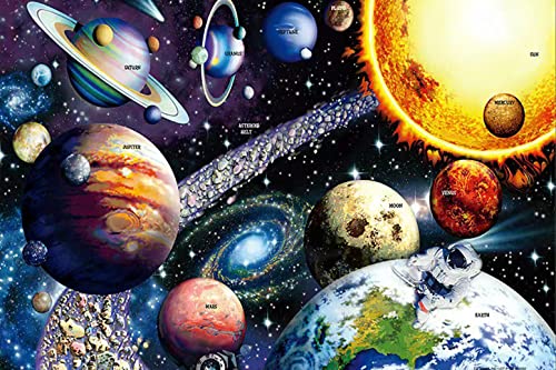 AMCJJ Puzzle1000 Teile,Puzzle Weltall,Holzpuzzles 70 x 50 cm,Puzzle für Erwachsene und Kinder ab 12 Jahren,Puzzle Planeten,Puzzle Universum,Puzzle Weltraum von AMCJJ