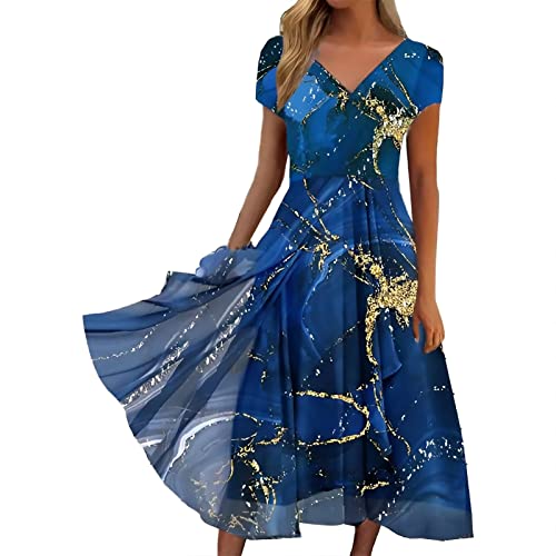 AMDOLE Deals Of The Day Hosenrock Damen Bleistiftkleid Damen Pirat Kostüm Karneval Kostüm Damen Pirat Sommerkleid Rüschen Tunika Kleid Damen Sommer von AMDOLE