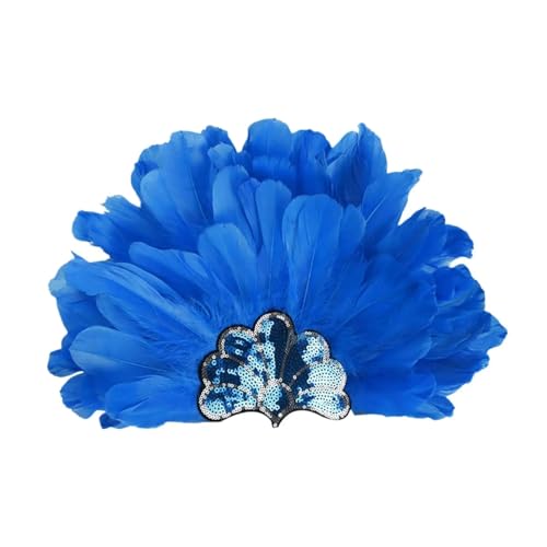 AMENGJ Federnetzstirnband Federkopfschmuck, Foto-Requisiten, Kopfbedeckung for Cosplay-Auftritte(Dark Blue) von AMENGJ