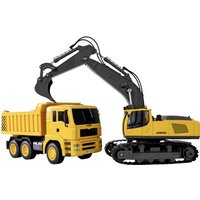 Amewi 1:18 Baufahrzeug Baufahrzeug, LKW mit Lichteffekt, inkl. Akku und Ladekabel von AMEWI